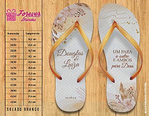 Chinelo Personalizado Casamento