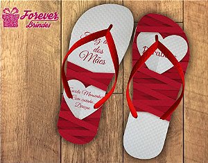 Chinelo Dia Das Mães Corações