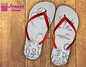 Chinelo Dia Das Mães Para Pintar