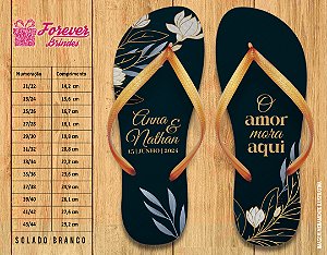 Chinelo Personalizado Casamento