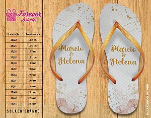 Chinelo Personalizado Casamento