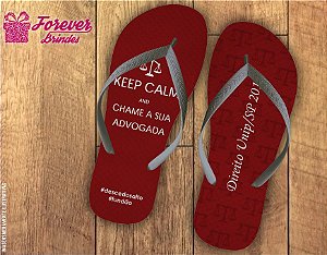 Chinelo Formatura Direito Keep Calm