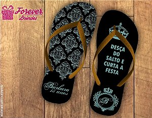 Chinelo De Aniversário 15 Anos Estampado