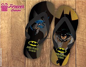 Chinelo De Aniversário Infantil Batman Menino