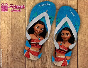 Chinelo De Aniversário Infantil Moana Menino