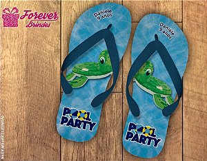 Chinelo Infantil Pool Party Personalizado COD 9905