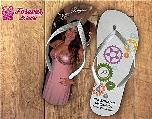 Chinelo Formatura Engenharia Mecânica Com Foto