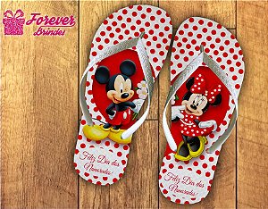 Chinelo Dia Dos Namorados Mickey e Minnie - FOREVER BRINDES