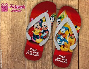 Chinelo Dias Das Crianças Mickey e Turma