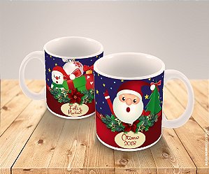 Caneca Porcelana Personalizada Natal