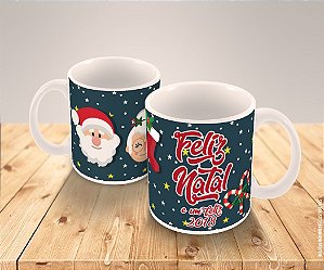 Caneca Porcelana Personalizada Natal