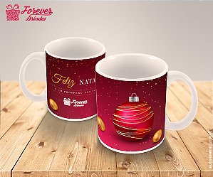 Caneca Porcelana Personalizada Enfeites Natal