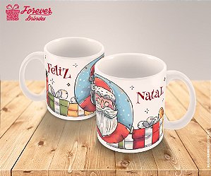 Caneca Porcelana Personalizada Feliz Natal