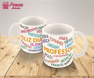 Caneca Porcelana  Personalizado Professor