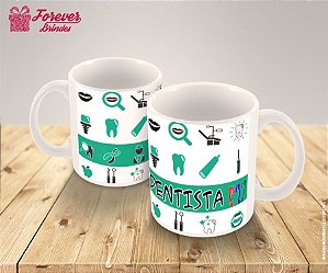 Caneca Porcelana Personalizada Formatura Odontologia