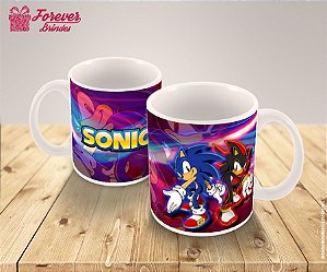 Caneca De Porcelana Sonic