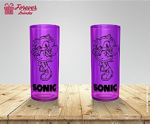 Copo Long Drink Sonic Amy Rose