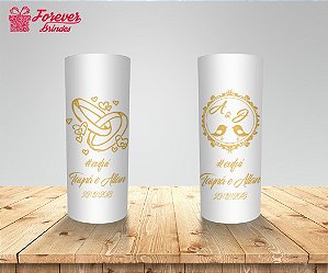 Copo Long Drink Casamento Pombinhos