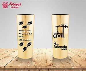 Copo Long Drink Metalizado Engenharia Civil Capelo