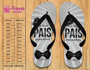 Chinelo Personalizado Dia dos Pais