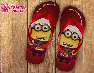 Chinelo De Natal Minions