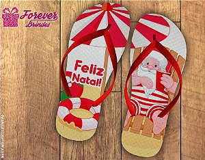 Chinelo De Natal Papai Noel Verão