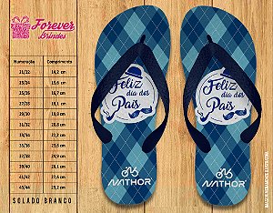 Chinelo Personalizado Dia dos Pais