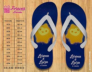 Chinelo Personalizado Aniversário wish o poder dos desejos