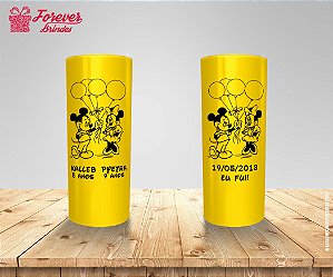 Copo Long Drink Mickey e Minnie Com Balões