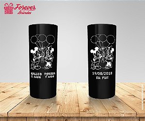 Copo Long Drink Mickey e Minnie Com Balões