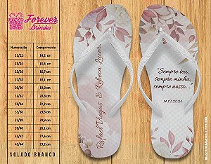Chinelo Personalizado Casamento