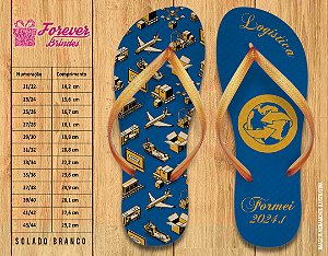 Chinelo Personalizado Formatura de Logística