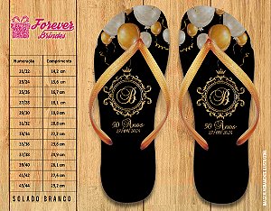 Chinelo Personalizado Aniversário