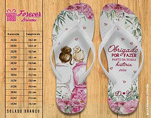Chinelo Personalizado Casamento