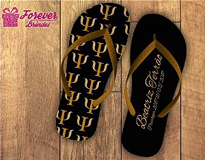 Chinelo Formatura Psicologia Dourado