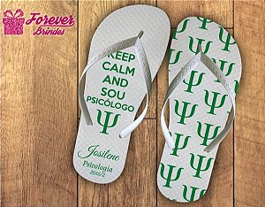 Chinelo Formatura Psicologia Keep Calm