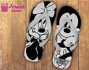 Chinelo Aniversário Infantil Minnie e Mickey