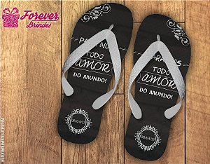 chinelo casamento todo amor