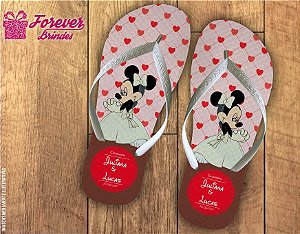 Chinelo noiva minnie casamento