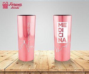 Copo Long Drink Metalizado Medicina Rio De Janeiro