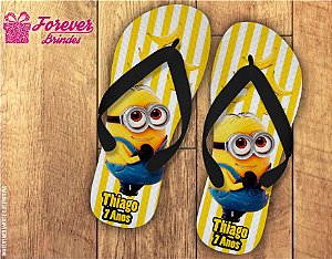 Chinelo Aniversário Minions Bananas