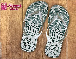 chinelo formatura medicina com folhas