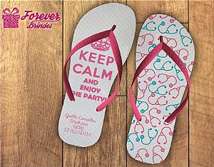 chinelo formatura medicina keep calm tem coroa