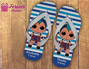 Chinelo Personalizado Infantil Da Lol