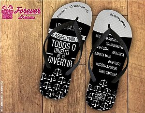 Chinelo Formatura Direito Lei 2018 se divertir seguro