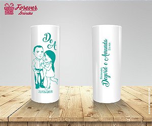 Copo Long Drink Casamento Com Iniciais Do Nome