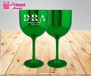 Taça De Gin Metalizada Formatura de Medicina