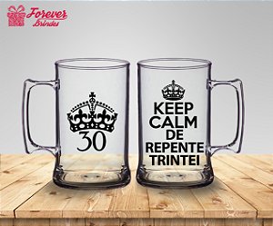 Caneca De Chopp Aniversário 30 Anos De Repente Trintei