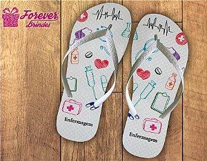 Chinelo formatura enfermagem multi objetos