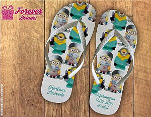 Chinelo formatura enfermagem minions
